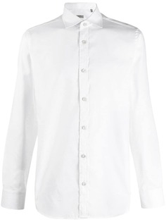 Z Zegna классическая однотонная рубашка
