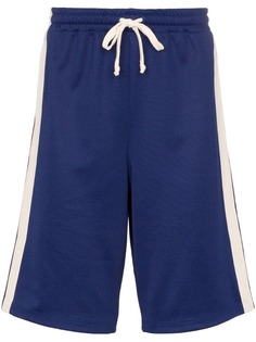 Gucci спортивные шорты с контрастными полосками и логотипом GG