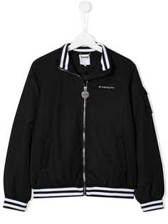 Givenchy Kids куртка-бомбер с полосками