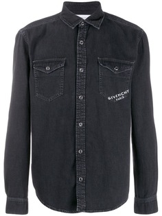 Givenchy джинсовая рубашка с логотипом