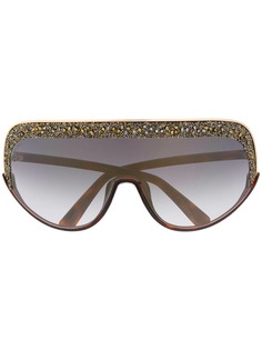 Jimmy Choo Eyewear массивные солнцезащитные очки