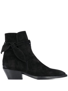 Saint Laurent ботильоны с бантами