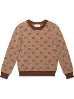 Gucci Kids трикотажный джемпер с логотипом GG