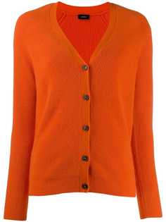 Joseph кардиган в рубчик с V-образным вырезом