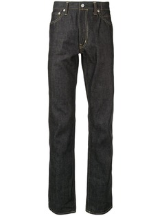 Visvim джинсы прямого кроя с контрастной строчкой