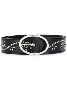 Saint Laurent ремень с овальной пряжкой