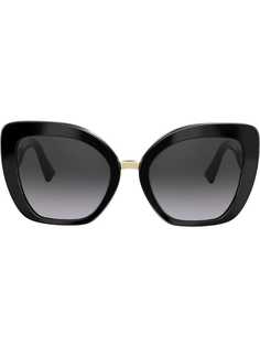 Valentino Eyewear солнцезащитные очки в оправе кошачий глаз с логотипом VLogo