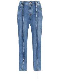 SJYP джинсы с необработанными швами