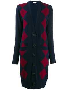 See By Chloé длинный кардиган с узором