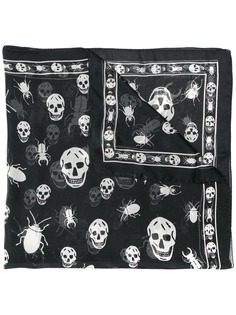 Alexander McQueen платок с принтом Skull