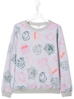 Kenzo Kids футболка с принтом