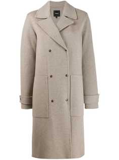 Theory двубортное пальто