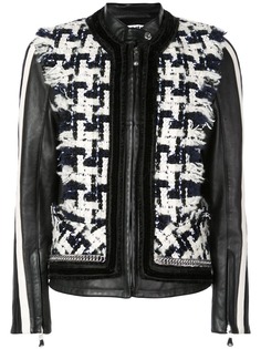 Alexander Wang байкерская куртка с контрастными панелями