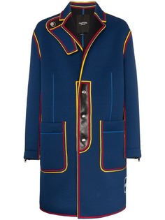 Calvin Klein 205W39nyc тренч в стиле милитари с контрастной окантовкой