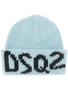Dsquared2 трикотажная шапка бини с логотипом