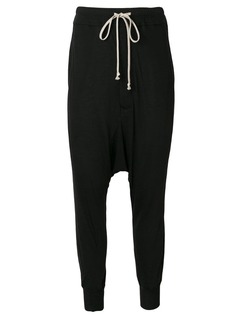 Rick Owens Lilies спортивные штаны с заниженным шаговым швом