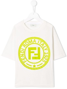 Fendi Kids футболка с принтом FF