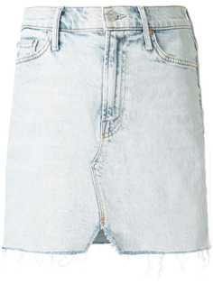 Mother джинсовая юбка с выцветшим эффектом
