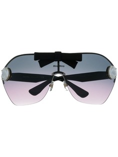 Miu Miu Eyewear солнцезащитные очки с кристаллами