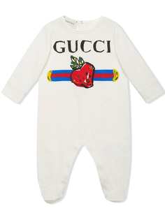 Gucci Kids комбинезон с логотипом