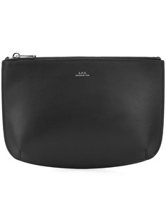 A.P.C. клатч с логотипом