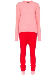 SJYP трикотажный джемпер с разрезами на манжетах