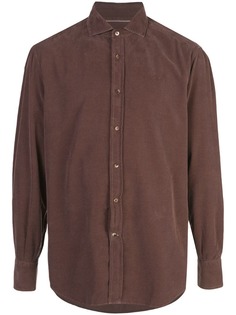 Brunello Cucinelli велюровая рубашка