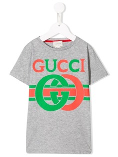 Gucci Kids футболка с логотипом