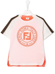 Fendi Kids футболка с логотипом