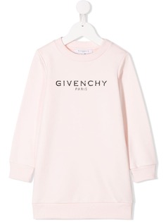 Givenchy Kids платье с логотипом