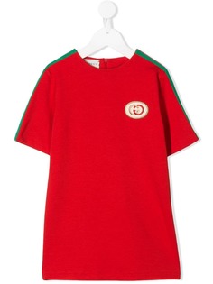 Gucci Kids футболка с контрастным логотипом