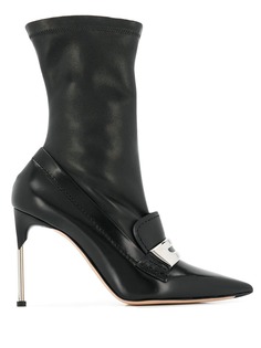 Alexander McQueen ботильоны с металлической вставкой