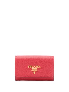 Prada картхолдер с металлическим логотипом