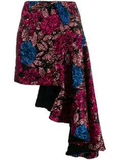 Giuseppe Di Morabito юбка асимметричного кроя с пайетками