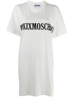 Moschino платье-футболка с вышитым логотипом