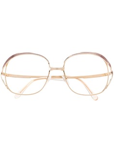 Christian Dior Pre-Owned круглые очки 1980-х годов