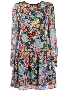 Twin-Set платье с принтом граффити