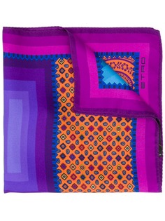 Etro mixed-print pocket square