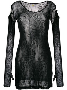 Walter Van Beirendonck Pre-Owned сетчатый топ 1990-х годов