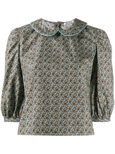 Batsheva блузка с воротником Питер Пэн и цветочным принтом