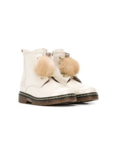 Monnalisa ботильоны с помпонами