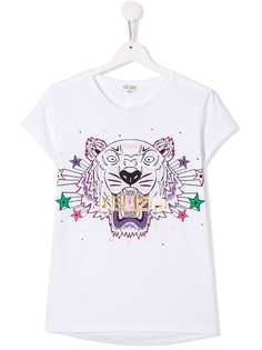 Kenzo Kids футболка с принтом