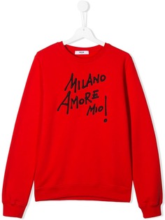 Msgm Kids джемпер Milano Amore Mio