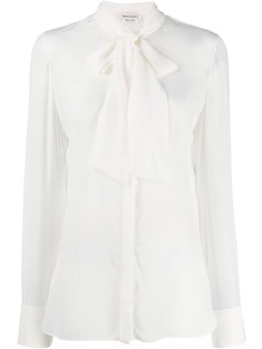 Alexander McQueen блузка с завязкой на бант