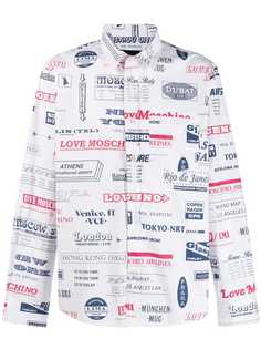 Love Moschino рубашка с графичным принтом