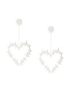 Karen Walker серьги-подвески Electric Heart