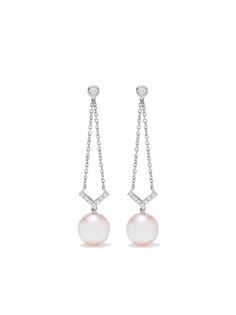 Yoko London золотые серьги Trend с жемчугом и бриллиантами