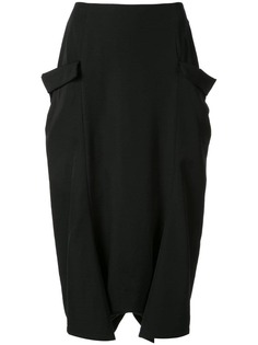 Ys брюки с низким шаговым швом