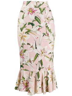 Dolce & Gabbana юбка миди с принтом