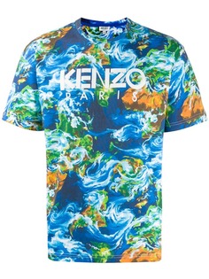 Kenzo футболка с контрастным логотипом